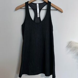 Lululemon Desert Snake Coal Black Scoopneck Tank